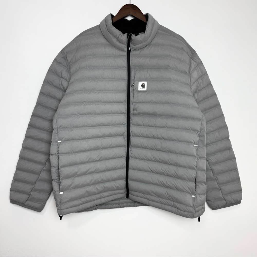 Carhartt LWD Relaxed Fit Puffer Jacket in Asphalt Grey 2XL XXL